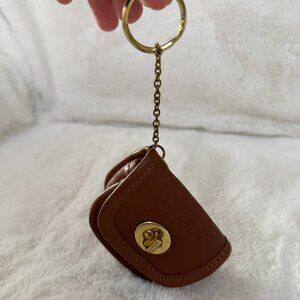 Coach Vintage Mini City Bag Coin Purse Keychain Fob Light Brown / Camel Color